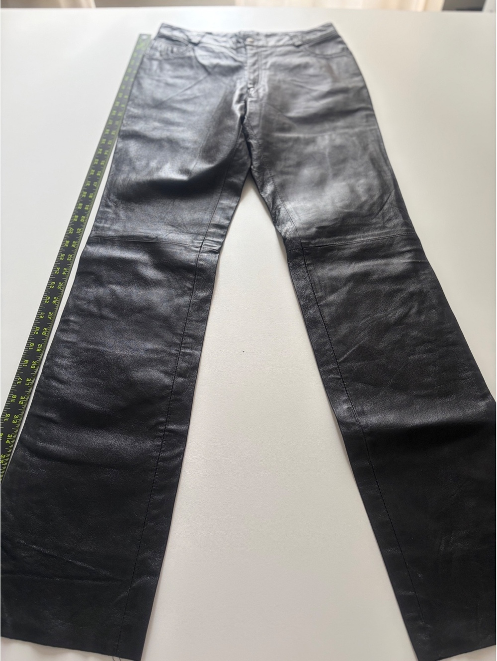 2dm vintage Black Leather Pants Size 9/10